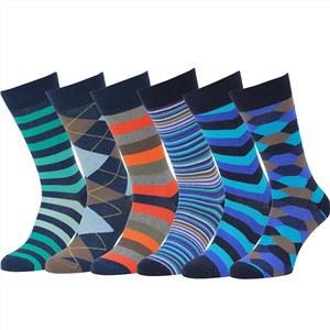 Cotton Patterned Fashion Mens Dress Socks