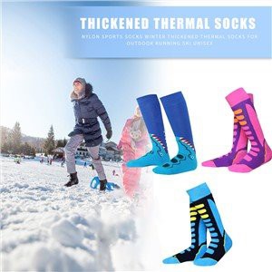 Calze termiche da escursionismo per snowboard da sci all'aperto